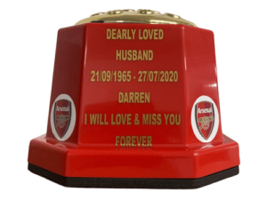 Arsenal Football Pot Memorial Flower Holder Grave Vase 30228 P