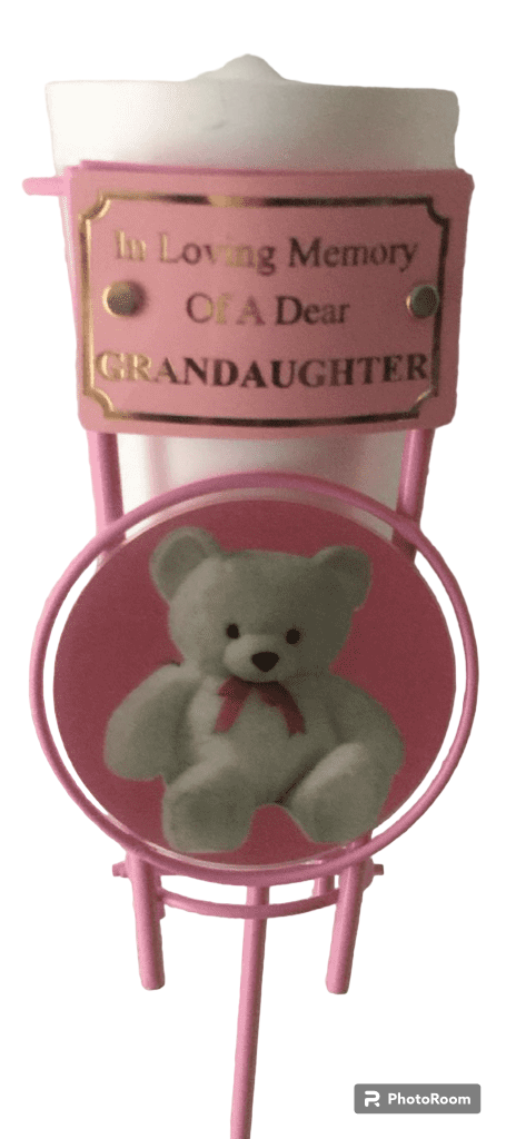 Baby Pink Grave Pots White Teddy 6701 P Photoroom