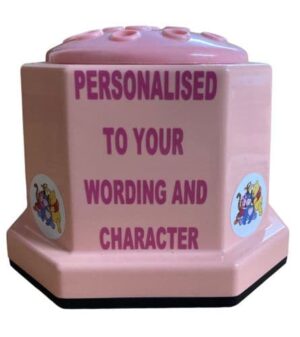 012. Baby Pink Pot Personalised With Your Wording Winnie The Pooh Family 31095 P