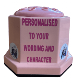 040. Baby Pink Pot Personalised With Your Wording Frozen Family 31124 P