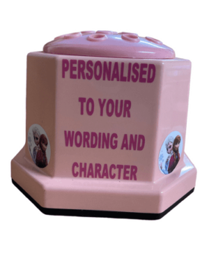 042. Baby Pink Pot Personalised With Your Wording Elsa Anna 31125 P