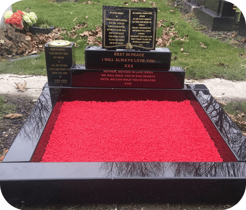 002. Personalised Full Set If No Headstone 3 Foot X 4 Foot 5360 P